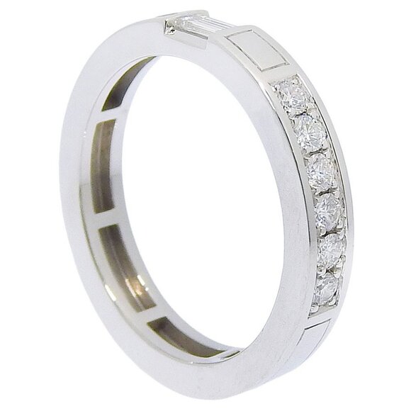 HARRY WINSTON Traffic accent band Ring Pt950Platinum/diamond #4.1(US Size) - Picture 7 of 9